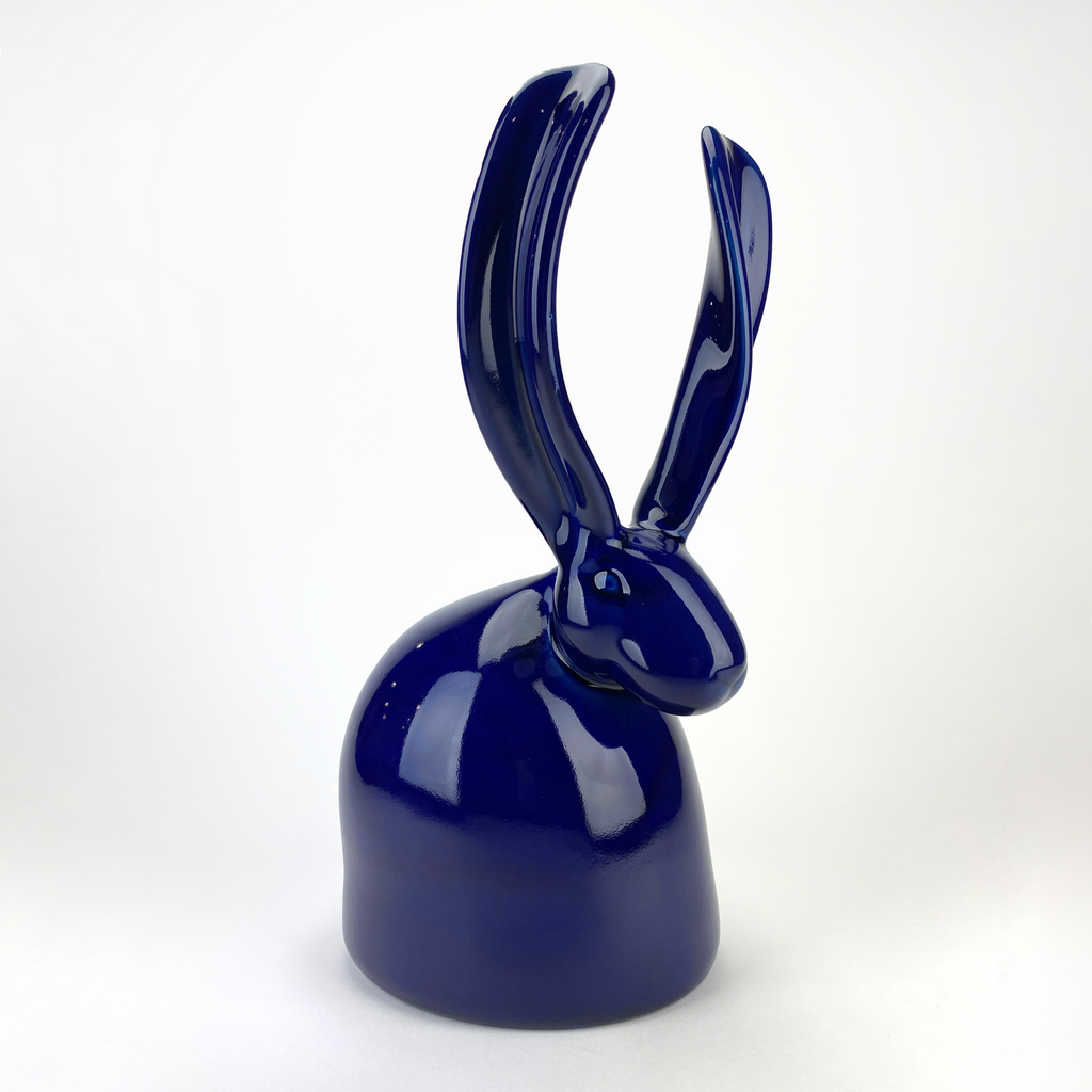 Hunt Slonem Limited Edition Ceramic Bunny Sculpture